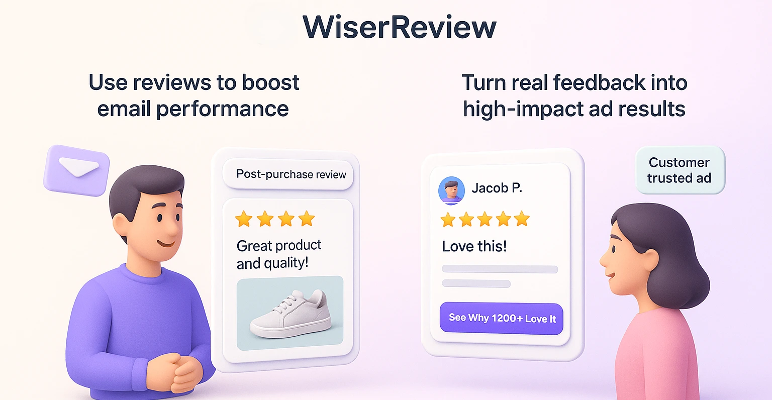 Reviews in email & advertising