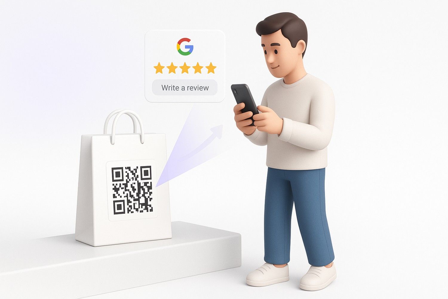 What is a Google review QR code?