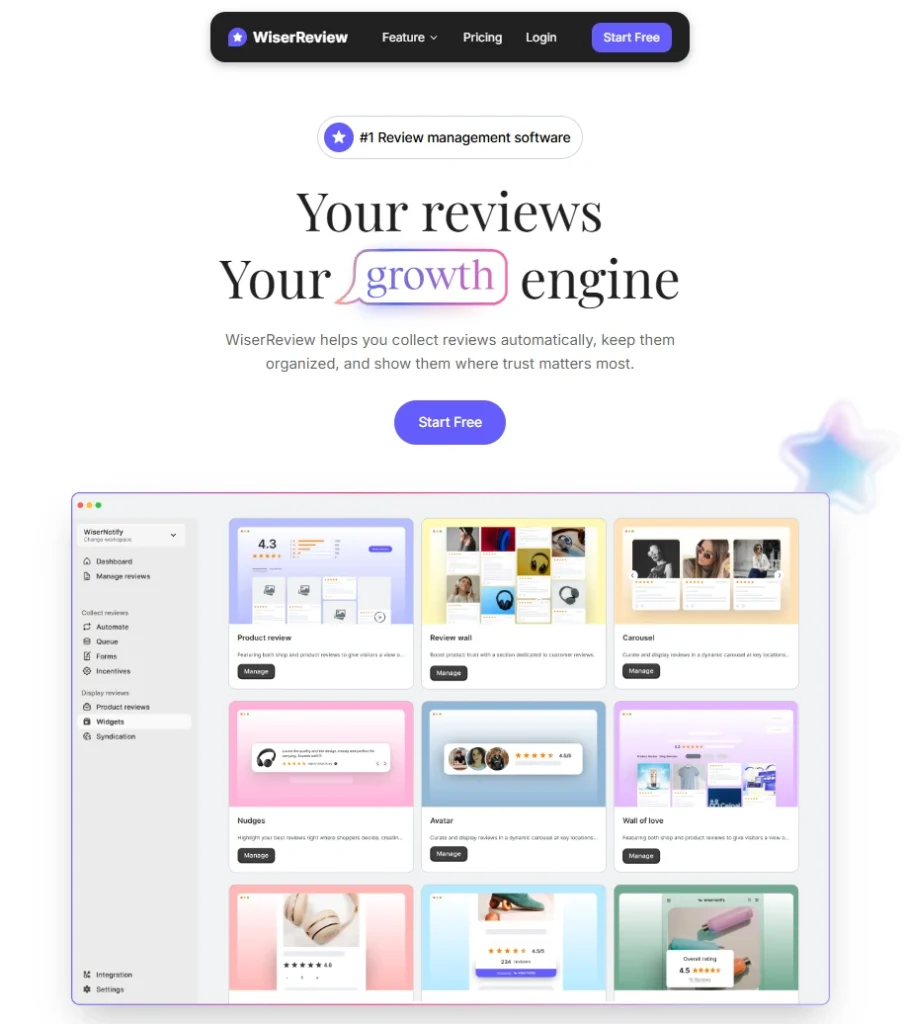 WiserReview Trustpilot alternative